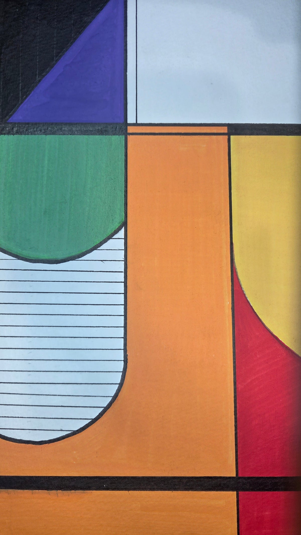 Threshold — Original Geometric Abstract Painting