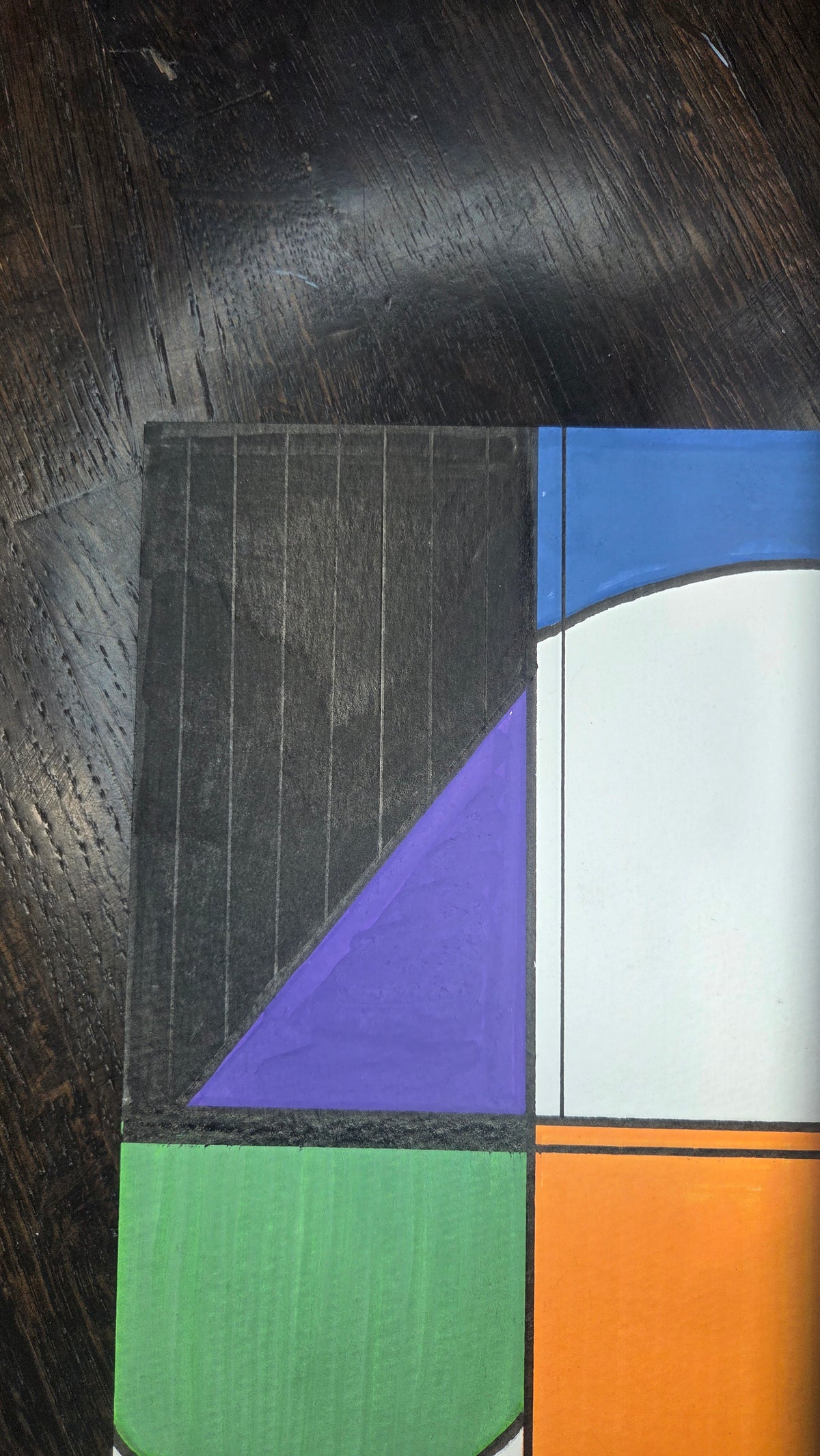 Threshold — Original Geometric Abstract Painting