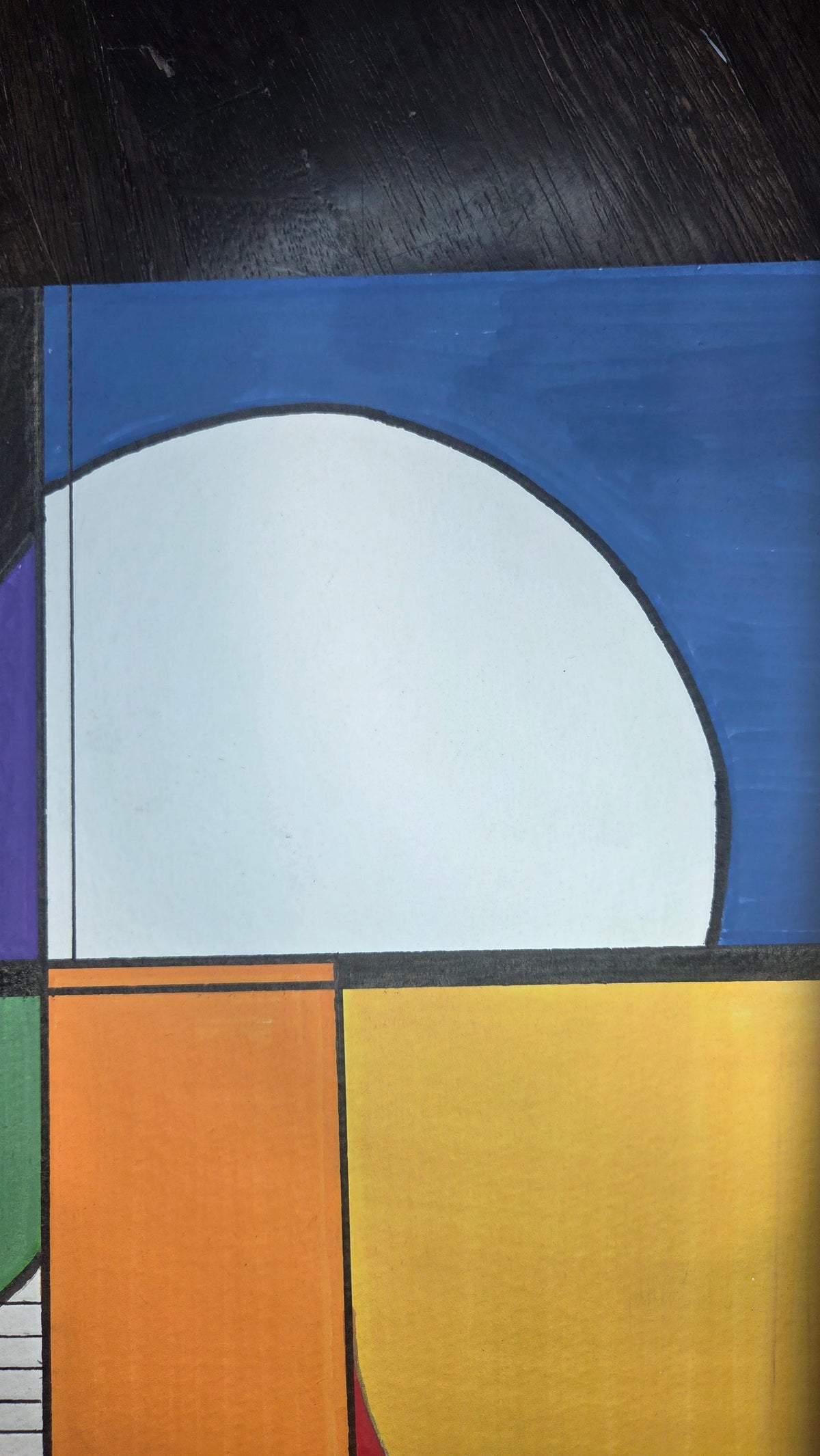 Threshold — Original Geometric Abstract Painting