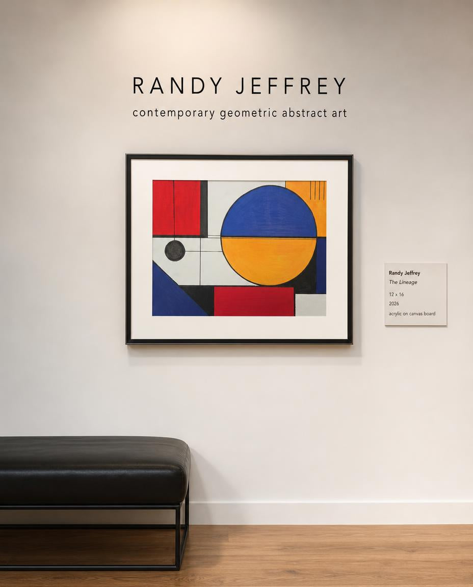 the lineage — digitally staged gallery presentation, frame not included