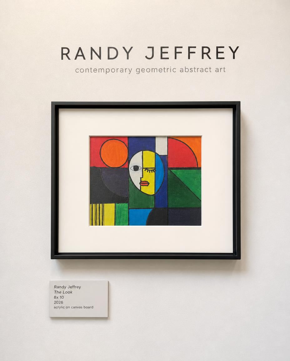 The Look — Original Geometric Abstract Painting