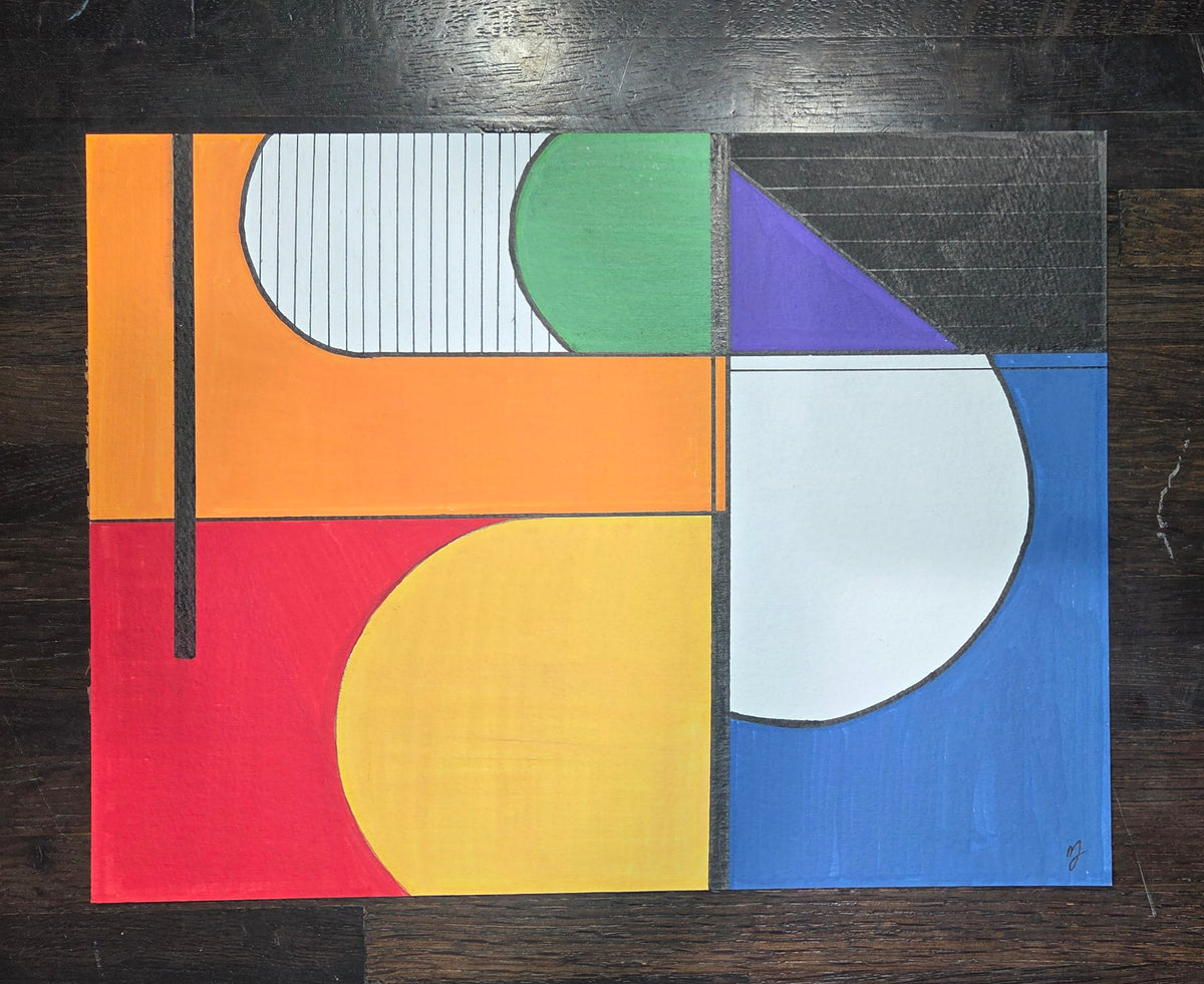 Threshold — Original Geometric Abstract Painting