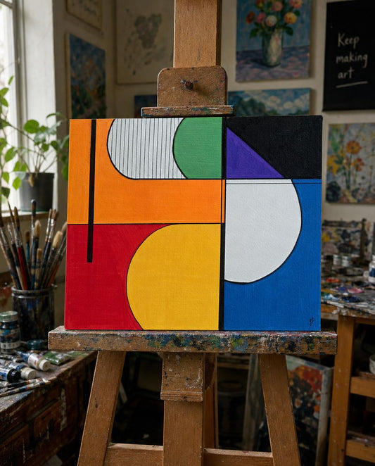 Threshold — Original Geometric Abstract Painting