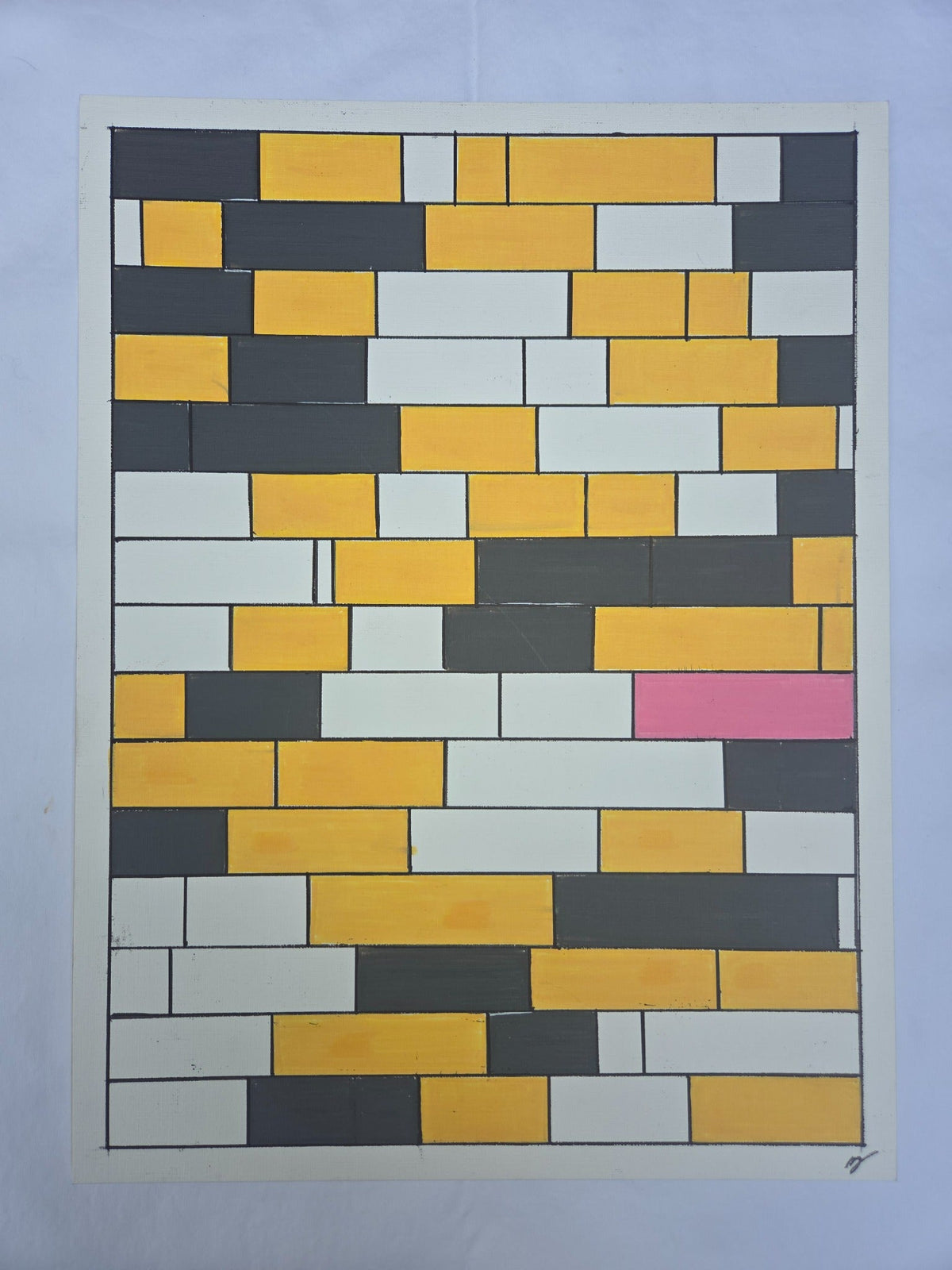 Disruption — original 12 × 16 inch painting by Randy Jeffrey