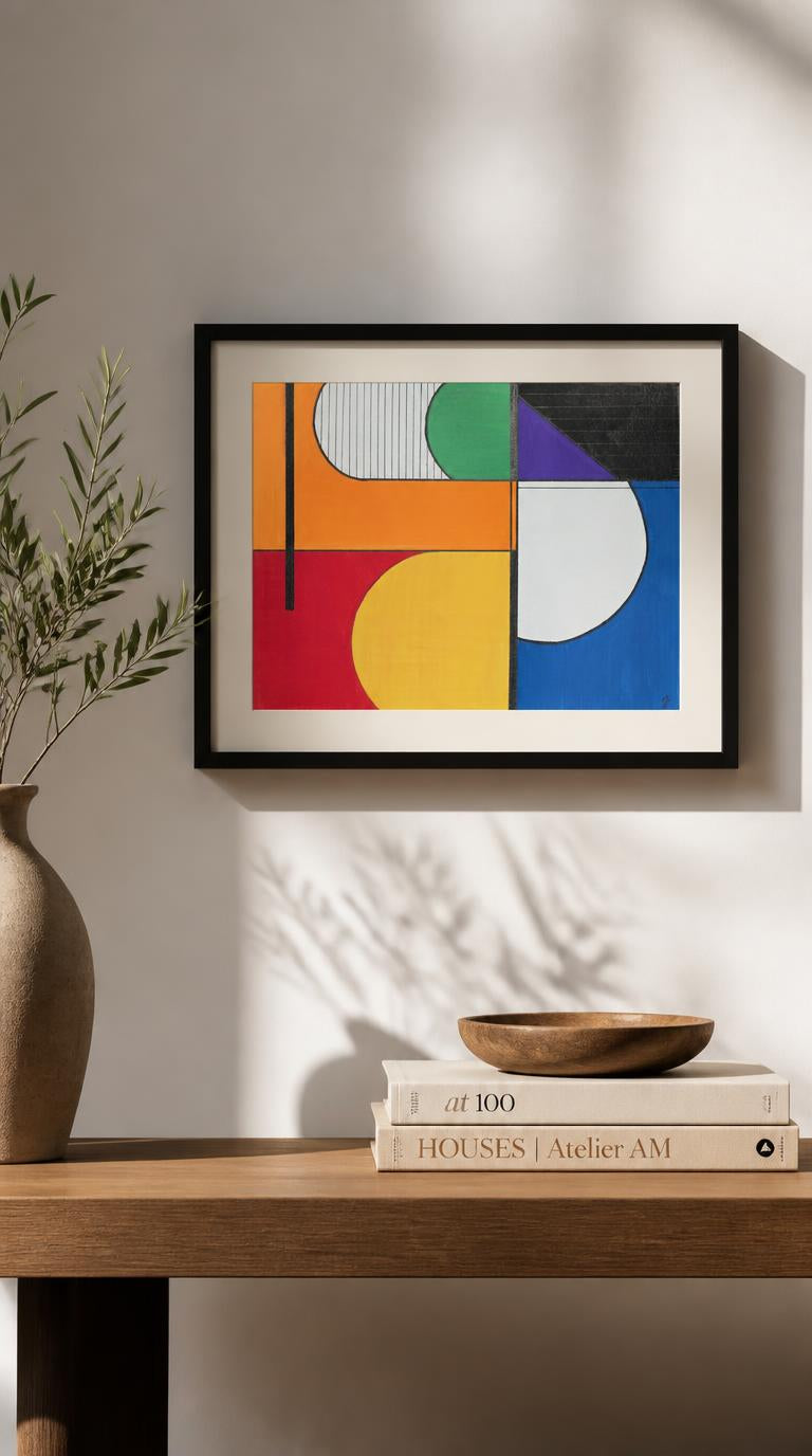 Threshold — Original Geometric Abstract Painting