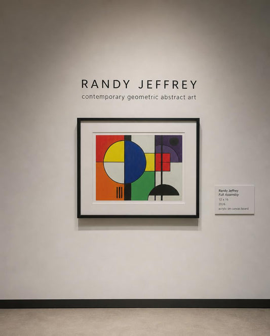 full assembly — digitally staged gallery presentation, frame not included