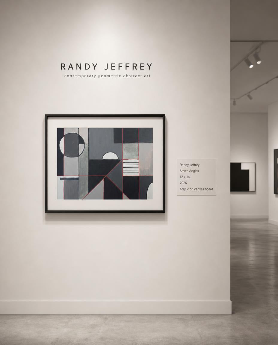 seven angles — digitally staged gallery presentation, frame not included