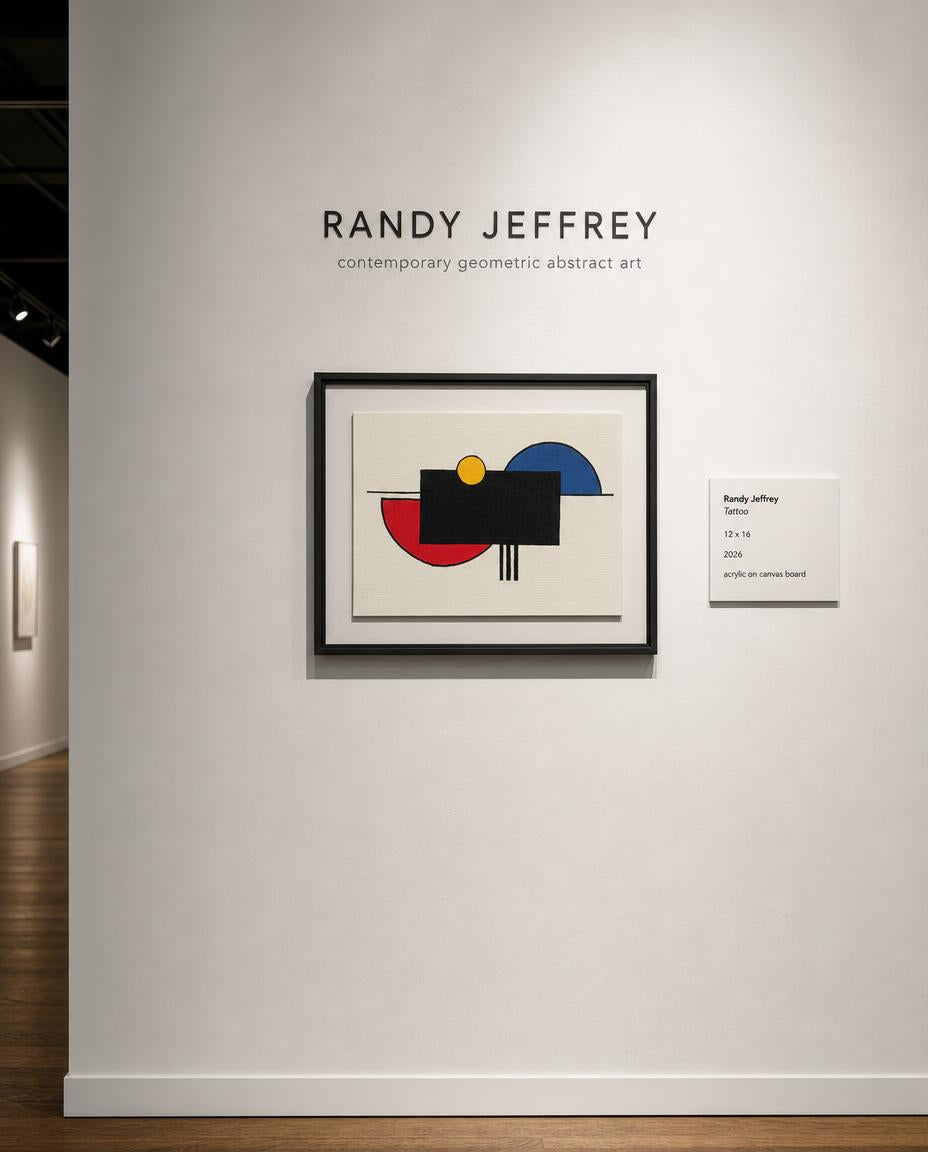 tattoo — digitally staged gallery presentation, frame not included