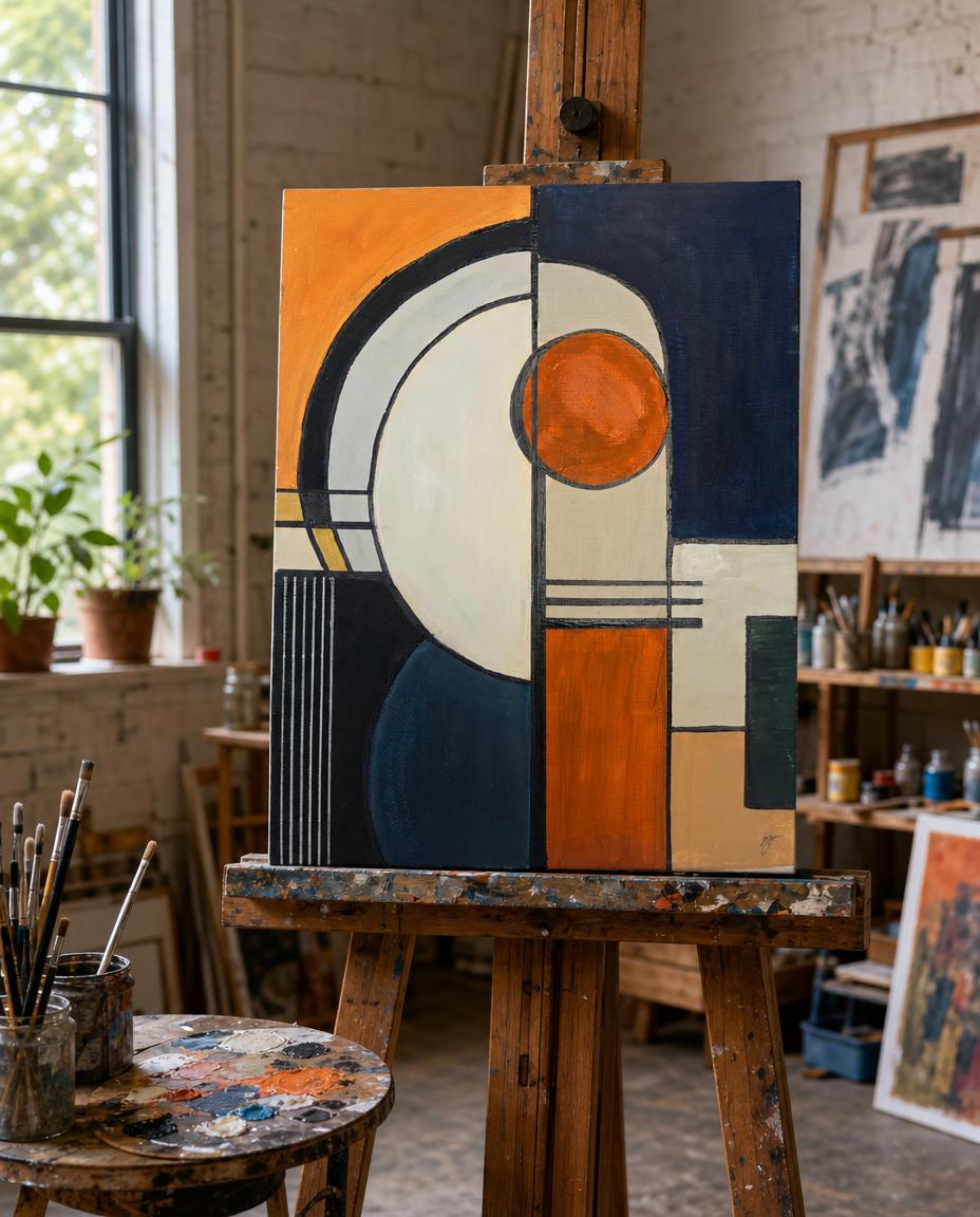 The Damage is Done — digitally staged studio presentation; frame not included