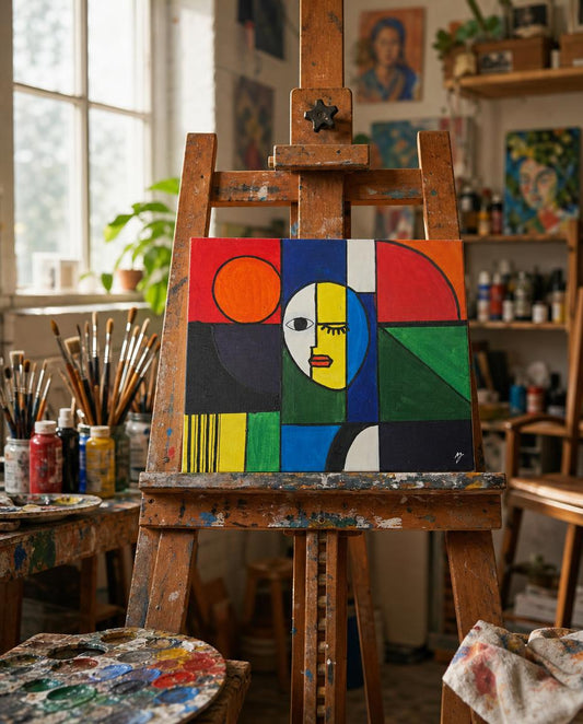 The Look — Original Geometric Abstract Painting